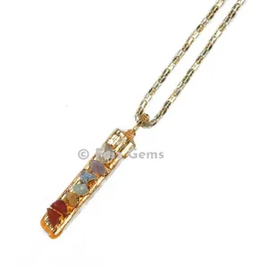 Selenite Healing Chakra Pendants