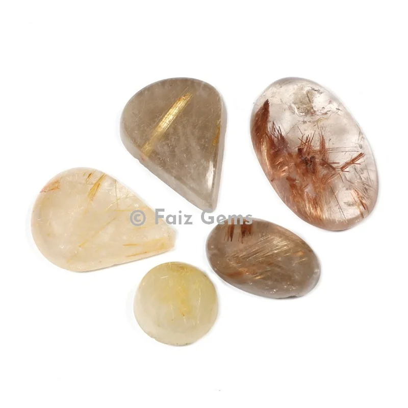 Golden Rutile Cabochons