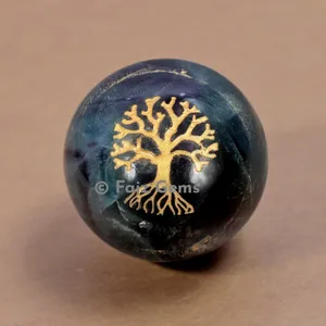 Fluorite Tree of Life Spheres