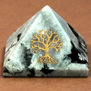 Rainbow Moonstone Tree of Life Pyramids