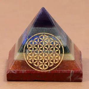 Chakra Bonded Flower of Life Pyramids