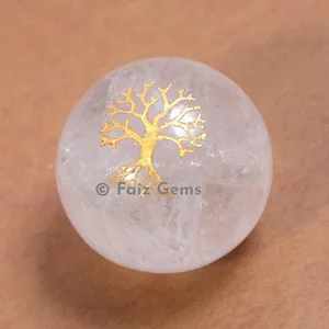 Clear Quartz Tree of Life Spheres