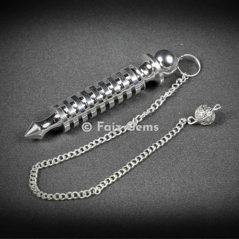 9 Plated Isis Silver Metal Metal Pendulum