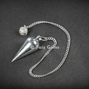 Silver Big Drop Metal Pendulum