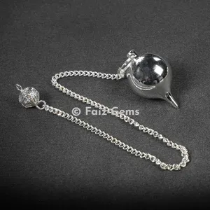 Ball Shape Silver Metal Metal Pendulum