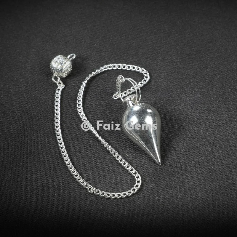 Silver Small Drop Metal Pendulum