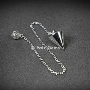 Silver Small Cone Metal Pendulum