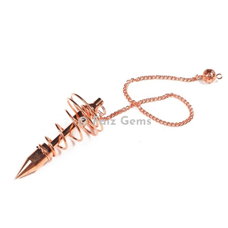 Copper Brass Spiral Metal Pendulum