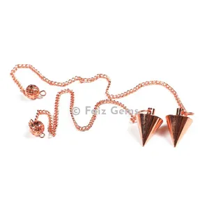 Copper Brass Dowsing Metal Pendulum