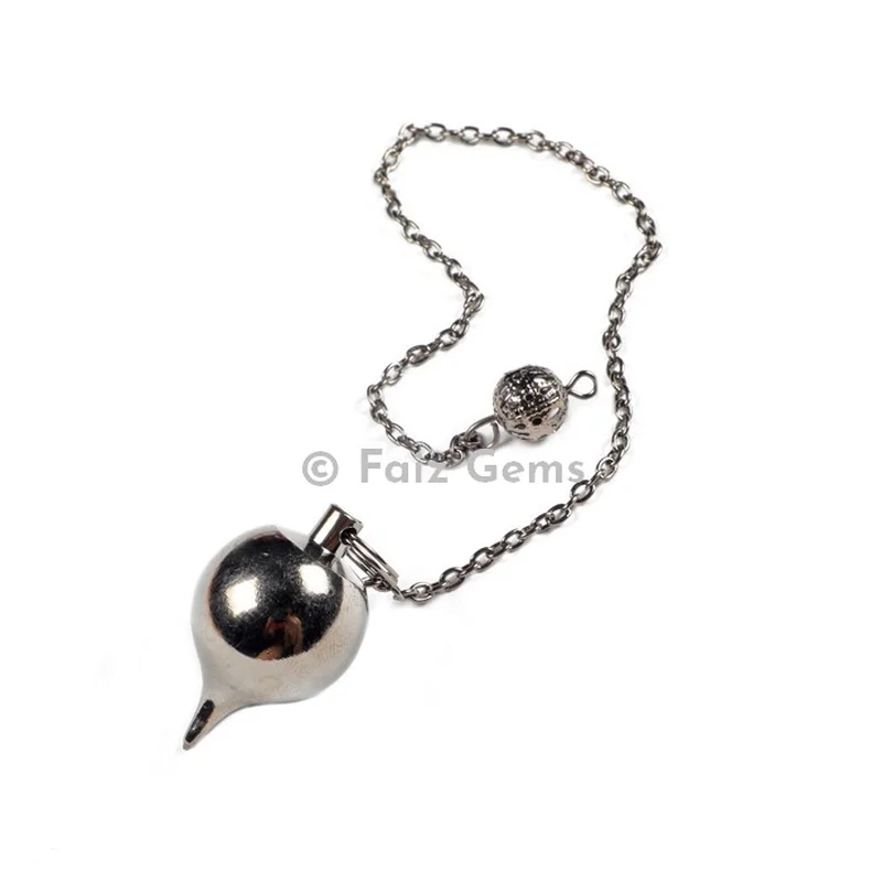 Silver Metal Ball Dowsing Metal Pendulum