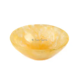 Yellow Quartz Agate Bowl