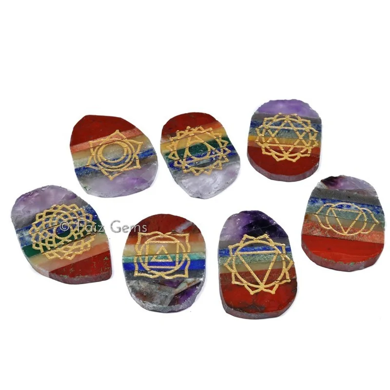 Irregular Shape Seven Chakra Bonded Set