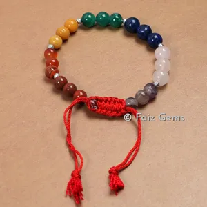 Pulseras de chakras envueltas a mano