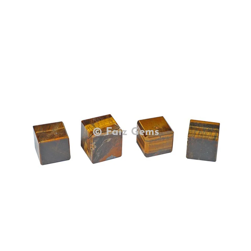 Tiger Eye Gemstone Cubes