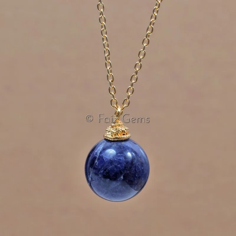 Sodalite Round Ball Pendants