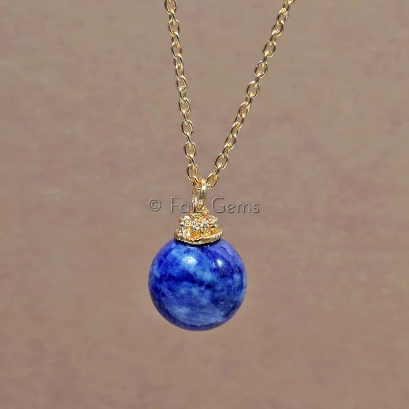 Lapis Ball Pendants