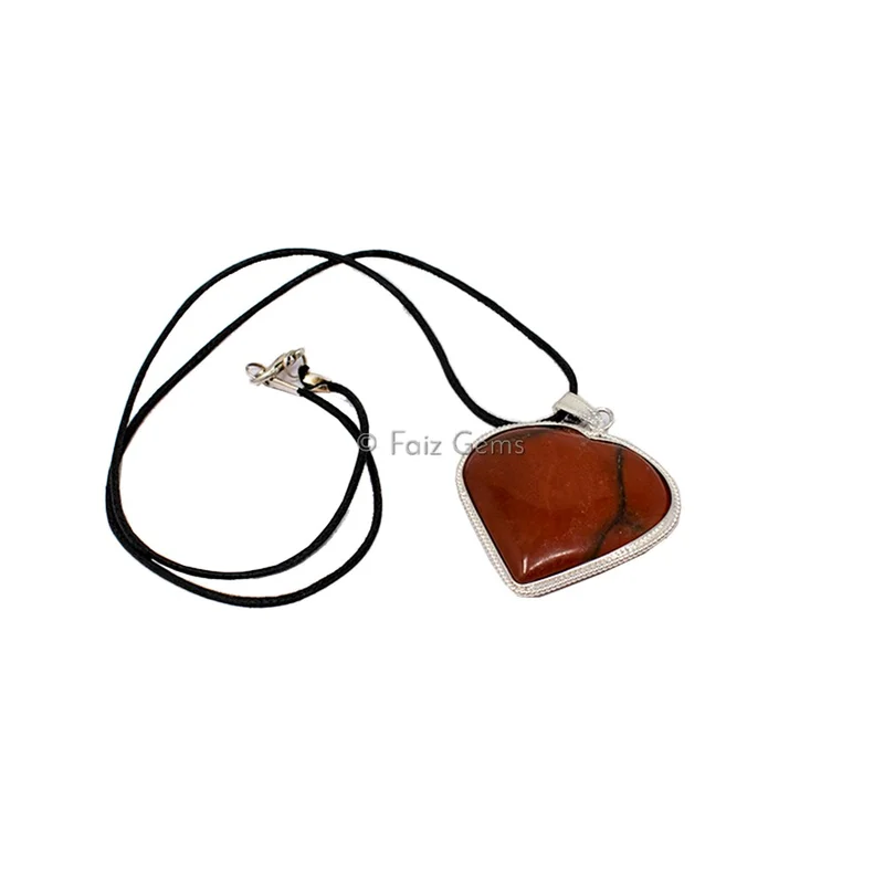 Jasper Heart Pendants