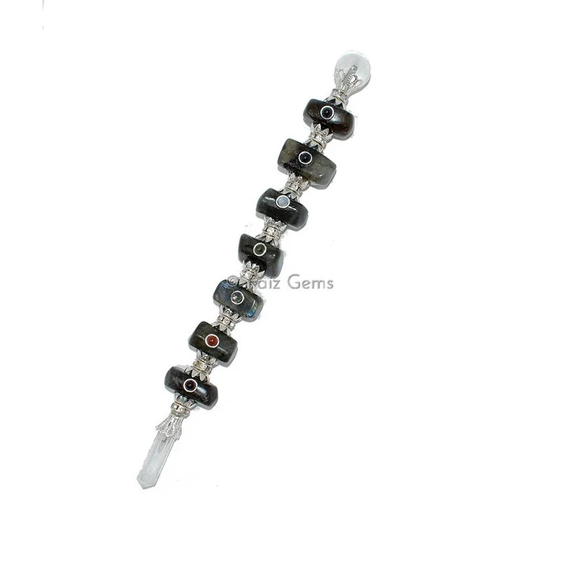 Labradorite Seven Chakra Tumbled Healing Wands