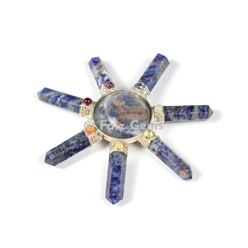 Sodalite Energy Generator with Chakra Cab