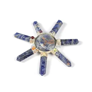Sodalite Energy Generator with Chakra Cab