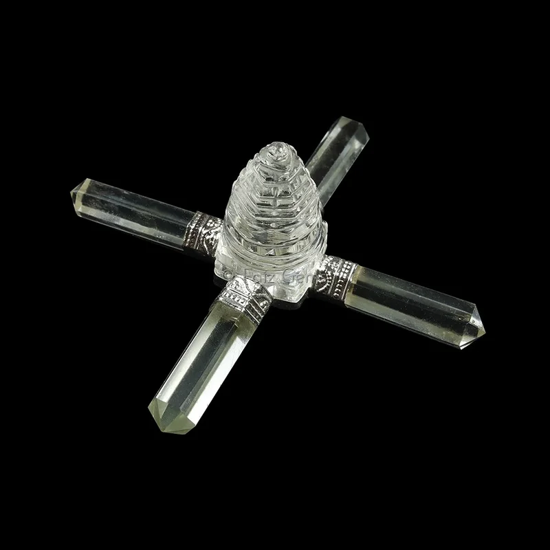 Clear Quartz Shree Yantra Healing Generator