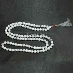 Howlite Gemstone Japa Mala