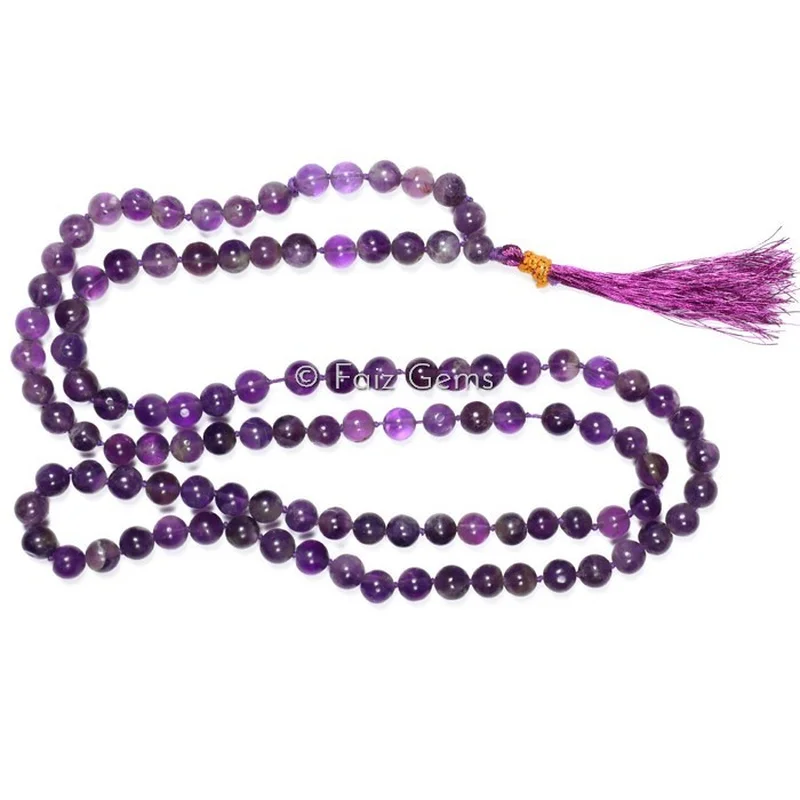 Amethyst Gemstone Japa Mala
