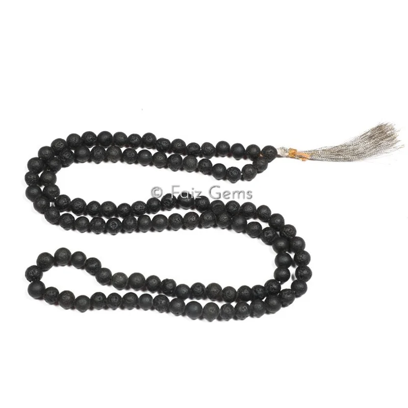 Lava Gemstone Japa Mala