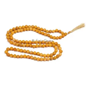 Yellow Jasper Gemstone Japa Mala