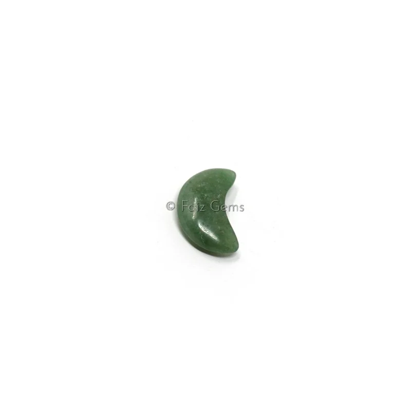Small Green Aventurine Moon Shaped Stone