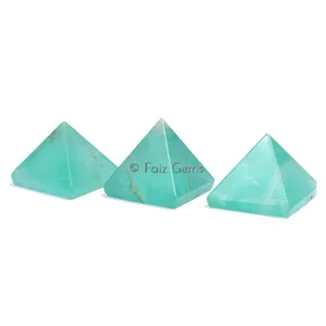 Green Flourite  Gemstone Pyramid