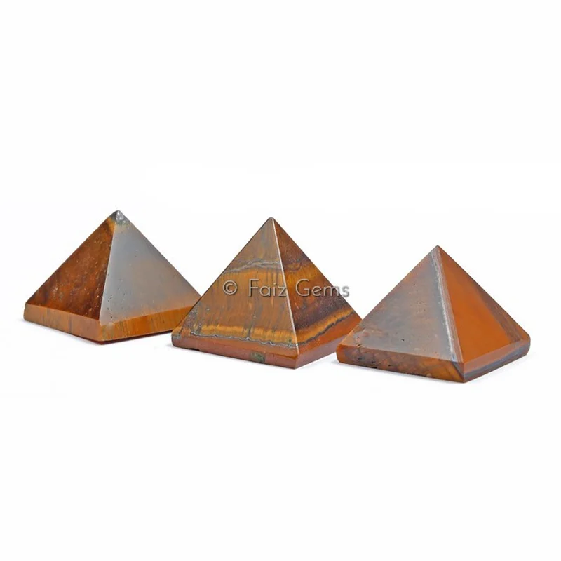 Tiger Eye Gemstone Pyramids