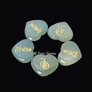 Green Aventurine Reiki Heart Set