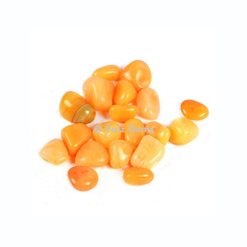 High Quality Golden Quartz Tumbled Stones