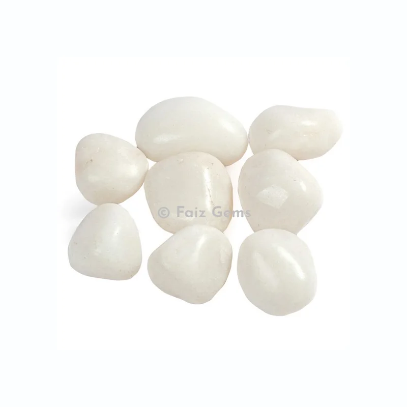 White Agate Tumbled Stones