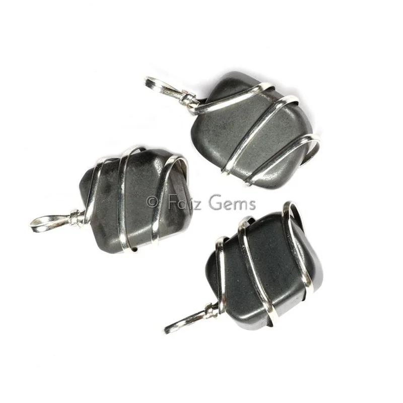 Hematite Tumble Pendants