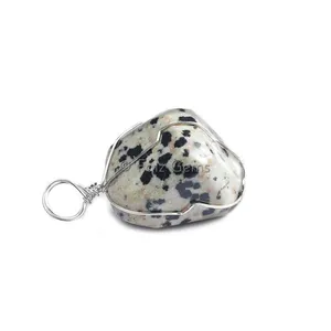 Dalmation Wire Wrap Pendant