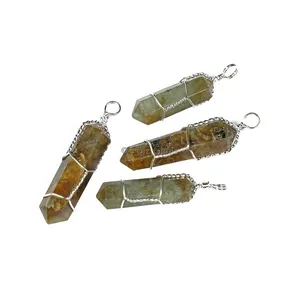 Labradorite Double Terminated Pencil Pendants