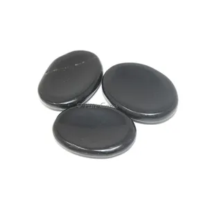 Black Agate Worry Stone
