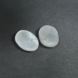 Selenite Worry Stone