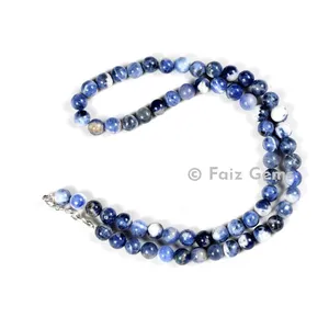 Sodalite Round Beads Necklace
