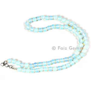 Opalite Round Beads Necklace