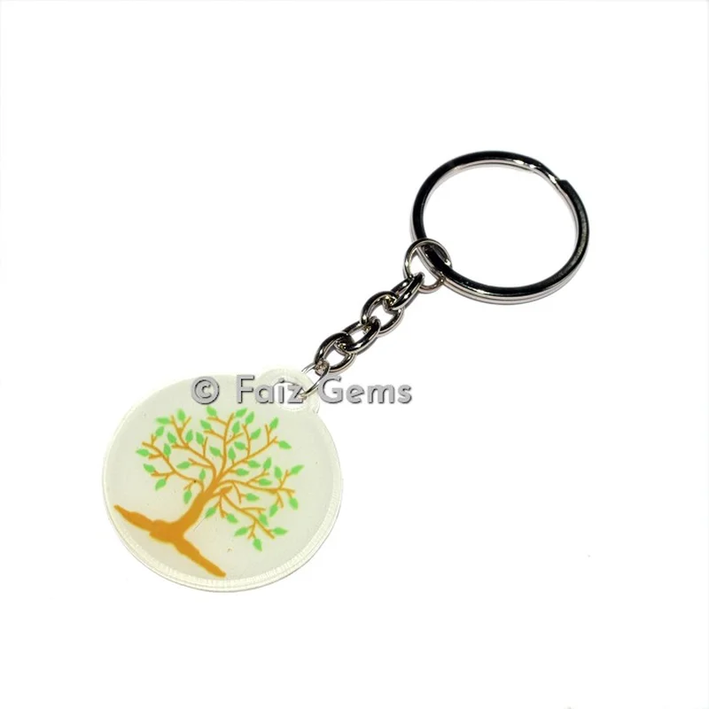 Energy Tree of life Acrylic Keyring