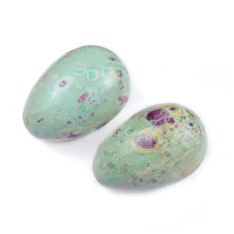 Ruby Zoisite Gemstone Eggs