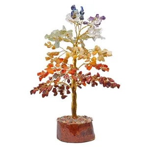 7 Chakra Golden Wire Tree