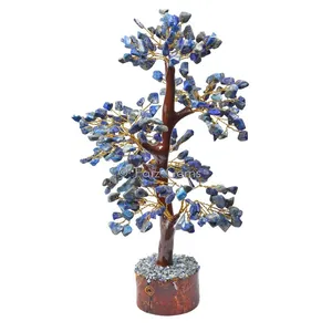 Lapis Lazuli Mseal Golden Wire Tree