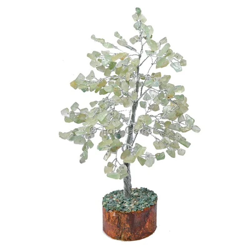 Green Aventurine  Silver Wire Tree