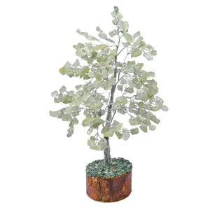 Green Aventurine  Silver Wire Tree