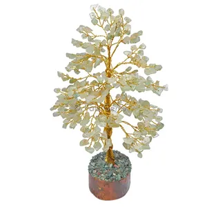 Green Aventurine Golden Wire Tree