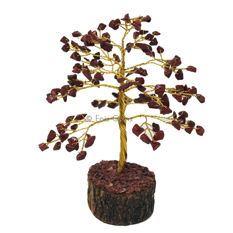 Red Jasper Golden Wire Tree(150 Chips)